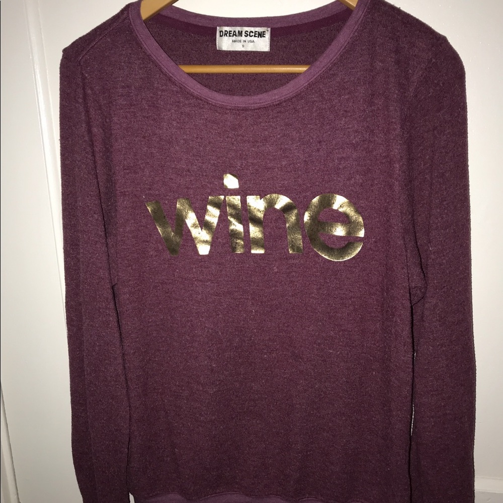 Cozy light sweater WINE